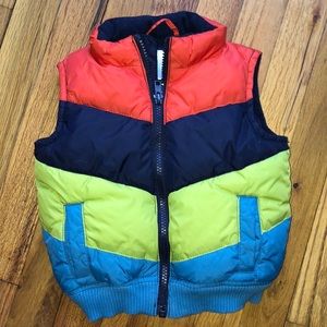 Gymboree fleece lined puffer vest